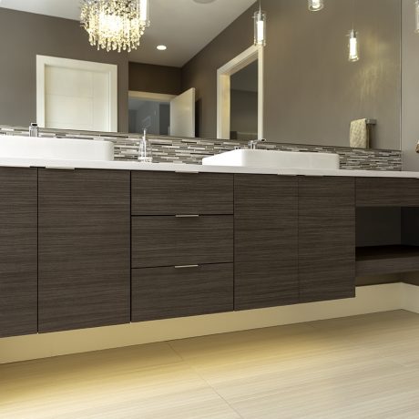 Eclipse Cabinetry METRO-TakaseTeak-TFL-Bathroom